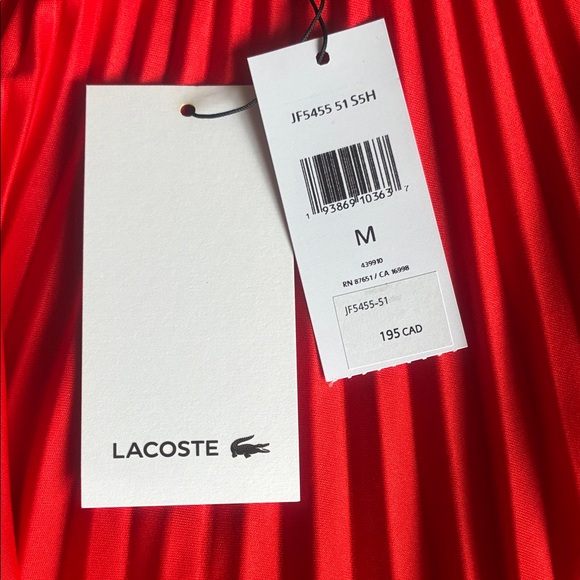 Lacoste Women's Pleated Long Skirt size M - Picture 3 of 11